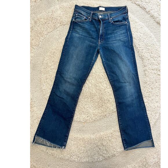 MOTHER Denim - MOTHER insider crop step fray jeans women's size 30